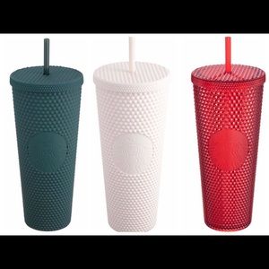 New 2020 Starbucks White studded tumbler